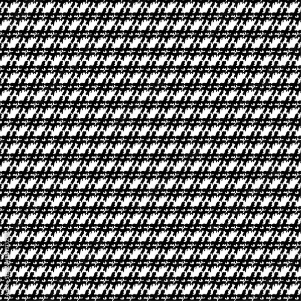 Fototapeta Stylized Hashtag Pattern - Black and White Geometric Design