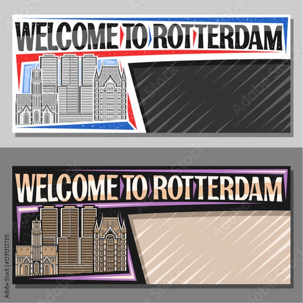 Obraz Vector layout for Rotterdam