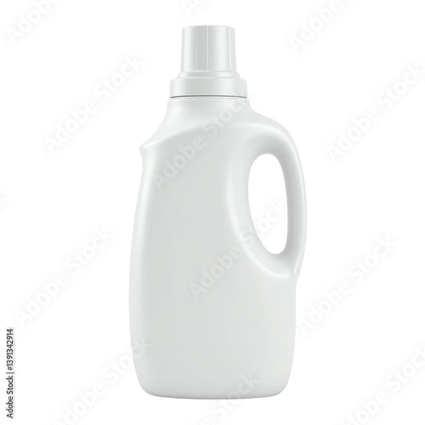Obraz White laundry detergent bottle on isolated background.