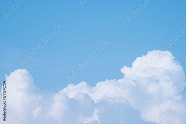 Obraz Beautiful blue sky clouds for background.