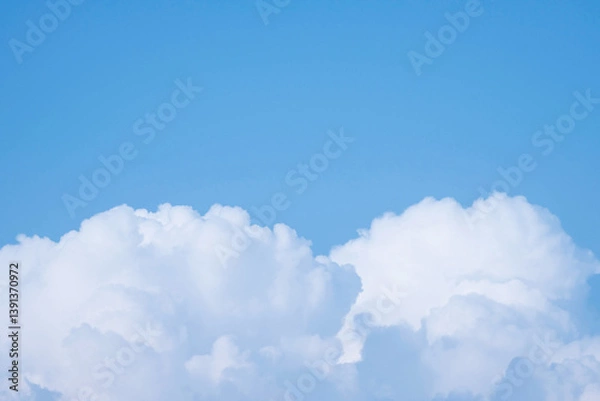 Obraz Beautiful blue sky clouds for background.
