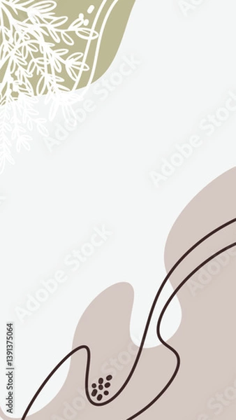 Fototapeta Artistic handdrawn background, perfect for creative posts, social media, or branding with a personal and organic touch.