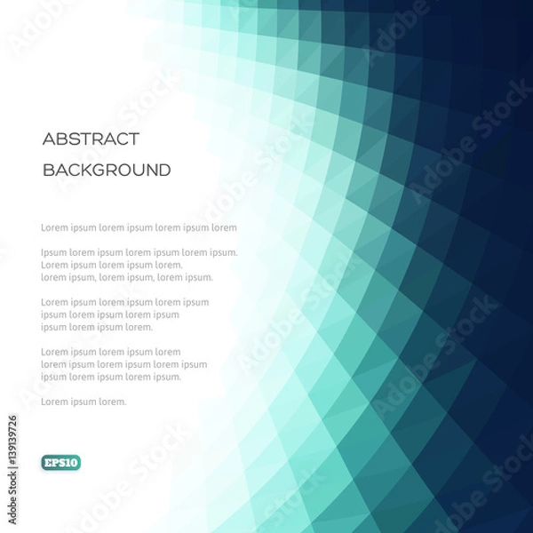 Fototapeta Abstract pattern of a variety of geometric shapes on a white background.