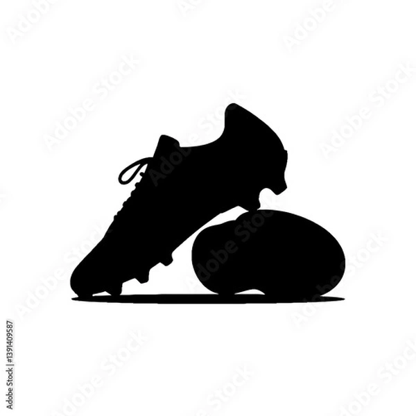 Fototapeta Soccer Cleats SVG on a transparent background