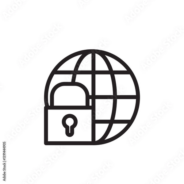 Fototapeta Secured server