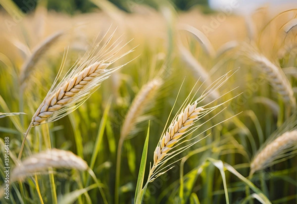 Obraz ears of wheat on a field