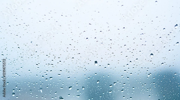 Obraz rain drops on window.