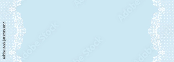 Fototapeta アンティーク風レースフレームのベクターイラスト