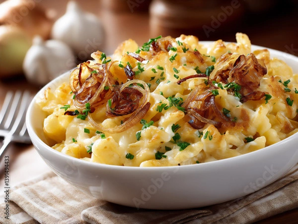 Obraz  cheesy kasespatzle delight,