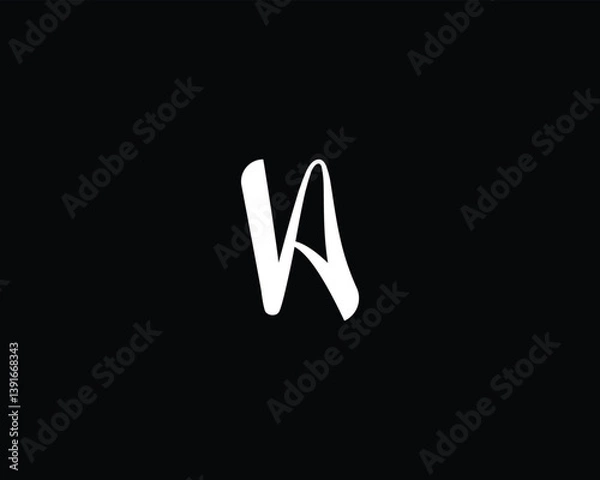 Fototapeta Simple letter VA logo design vector