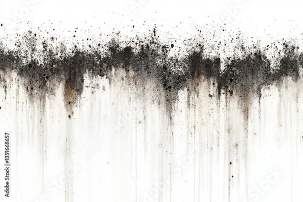 Obraz Abstract dirt streaks on white background