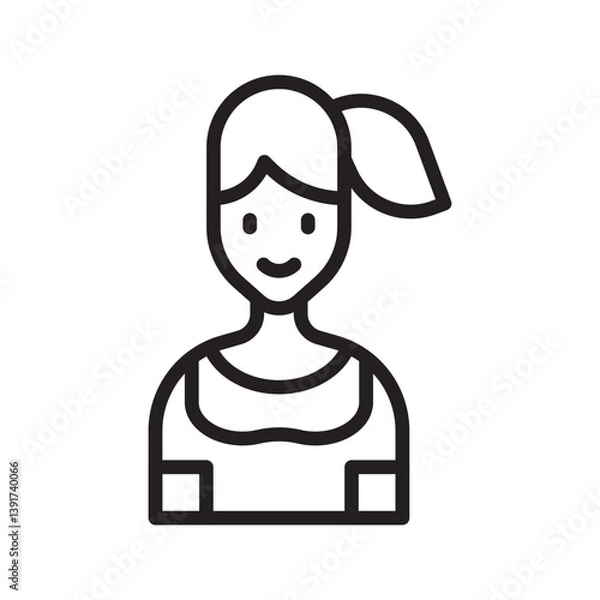 Fototapeta Game Character II icon vector image. Suitable for mobile apps, web apps and print media.