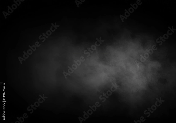 Fototapeta Black background smoke texture with  backgrounds