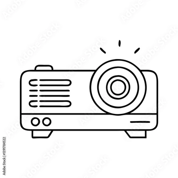 Fototapeta projector icon, projector vector illustration-simple illustration of projector, perfect for projector logos and icons