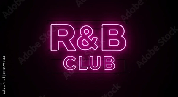 Fototapeta Neon Dreams, Rhythm & Beats AI Generated