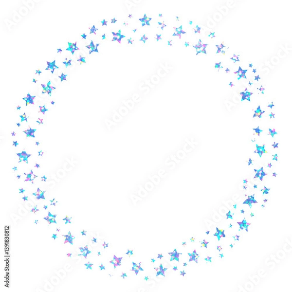 Fototapeta ホログラム_フレーム_星_輪