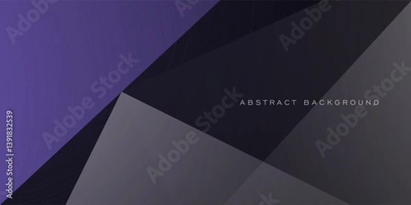 Obraz Abstract purple and gray background. Simple overlap shapes color pattern. Eps10 vector