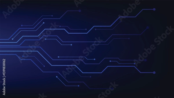 Fototapeta futuristic circuit board background. hi tech technology design element