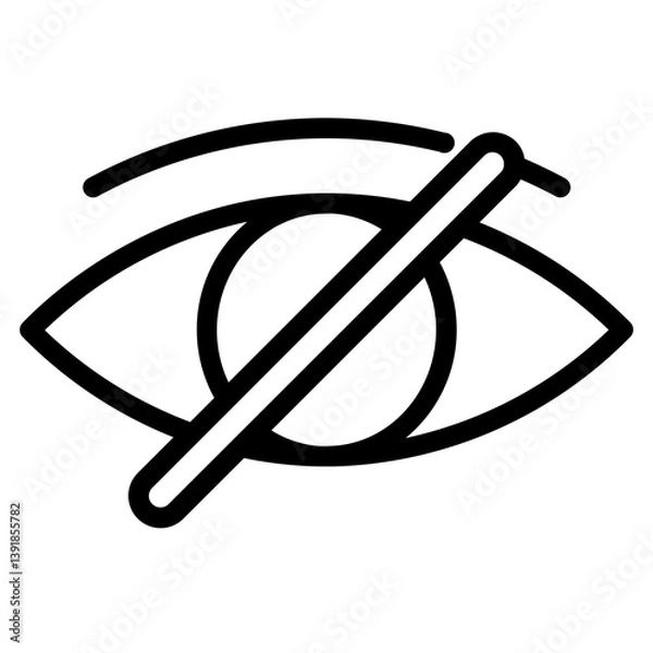 Fototapeta Optic Optical Cataract Line Icon
