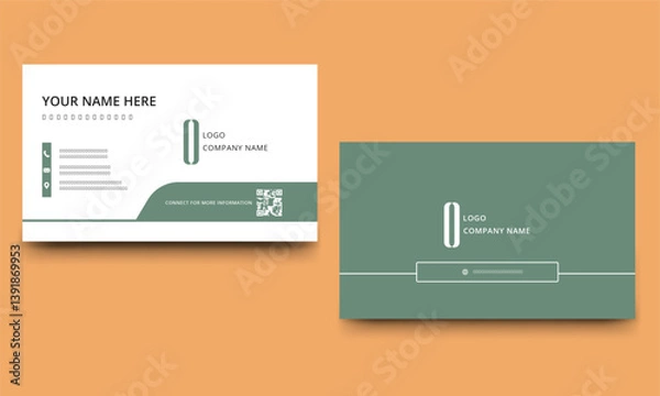 Fototapeta Creative modern name card. Clean professional business card template, visiting card, business card template.	
