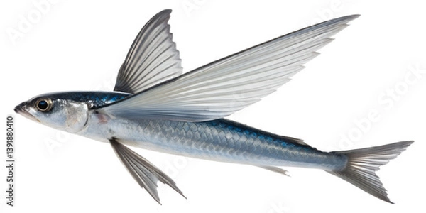 Fototapeta 
flying fish isolated on white background
