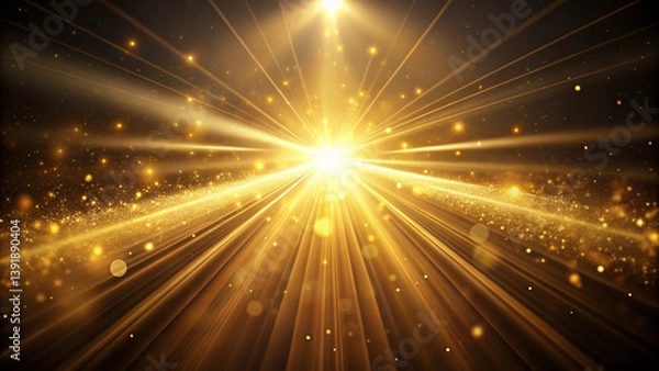 Fototapeta 光の放射イメージ背景