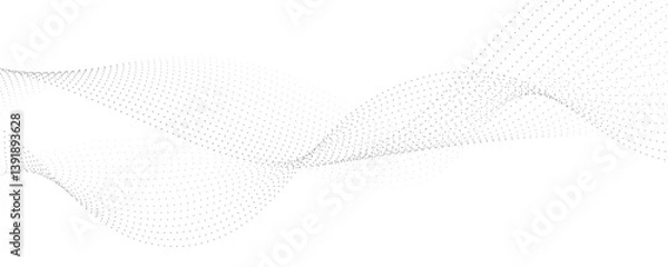 Fototapeta Abstract wave lines flowing background design