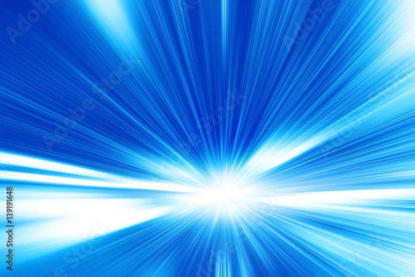 Fototapeta Abstract image of high speed on the road at night.
