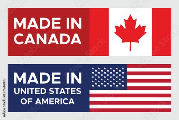 Obraz National Design Featuring the USA and Canada Identity