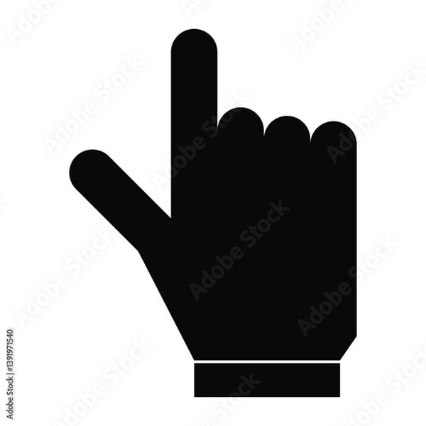 Obraz hand cursor icon, vector illustration