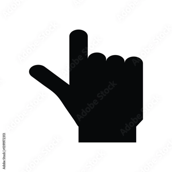 Obraz hand cursor icon, vector illustration