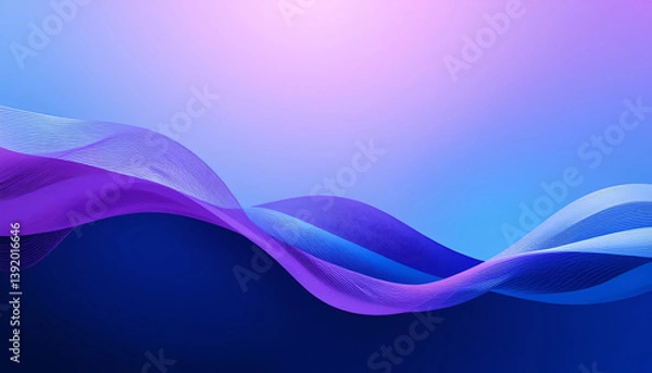 Obraz Ethereal Flow: Abstract Waves in Motion