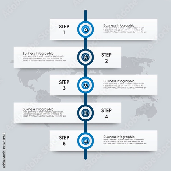 Obraz Modern Infographic Cycle Template