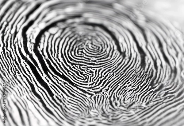 Fototapeta white fingerprint super real background macro striped eternity thumbprint fine symbol identity individuality archetype insignia tracing candid personality single object filigree pattern abstract