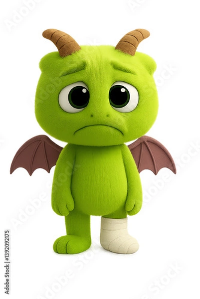 Obraz Monster mit Gipsbein