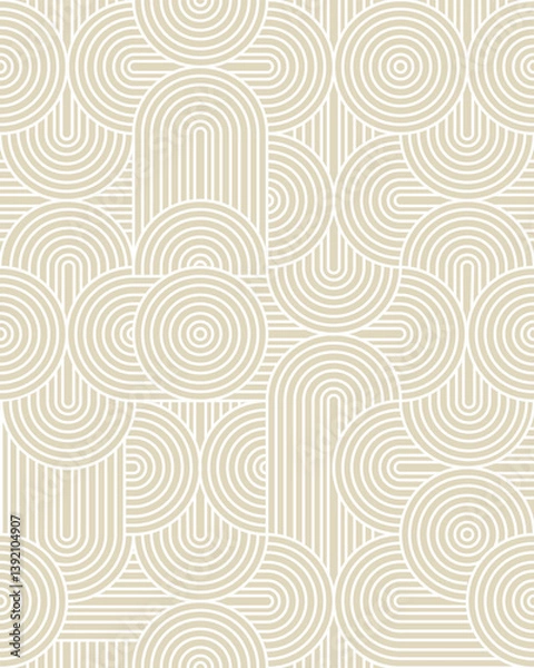 Fototapeta Vector seamless geometric pattern.Linear pattern. Wallpapers for your design. Vector illustration.