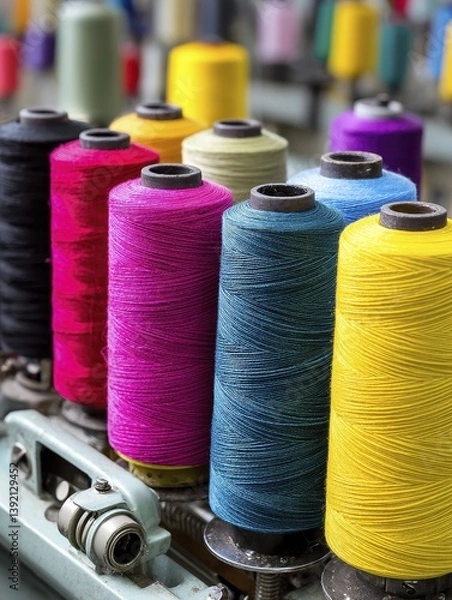 Obraz Various club golf balls, displaying a range of colors - many different golf range