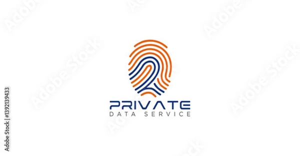 Obraz Biometrics fingerprint logo