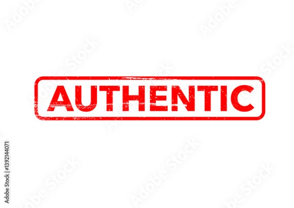 Obraz rubber stamp - Authentic
