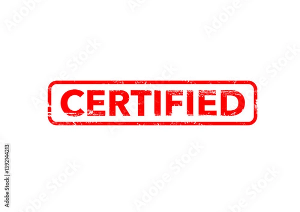 Obraz rubber stamp - Certified