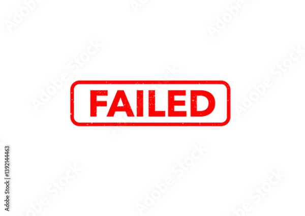 Obraz rubber stamp - failed