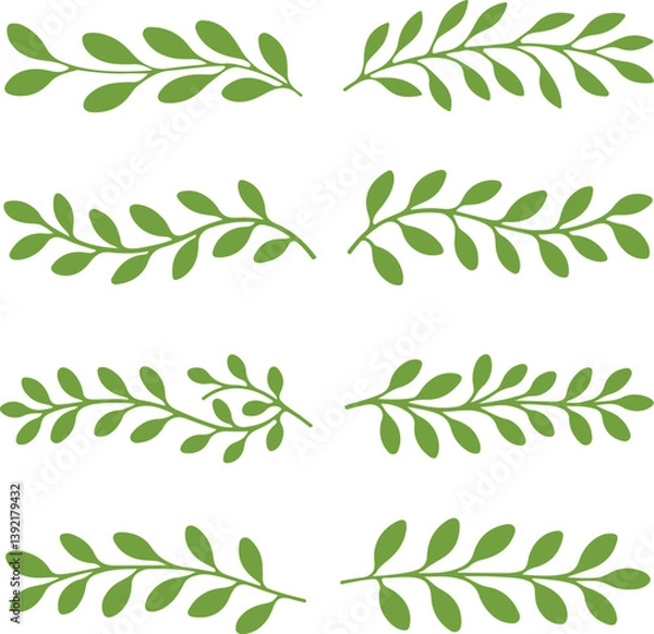 Obraz green branch with leaves