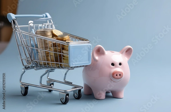 Obraz saving piggy for a Mortgage or investment 
