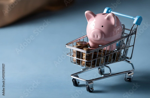 Obraz saving piggy for a Mortgage or investment 
