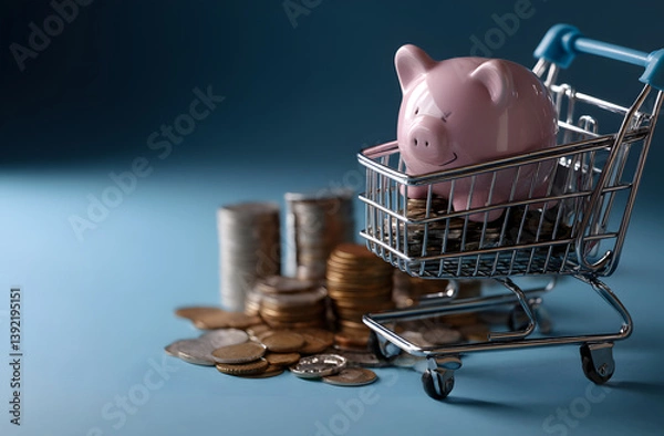 Obraz saving piggy for a Mortgage or investment 
