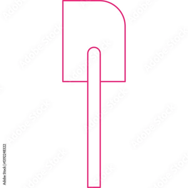 Fototapeta Spatulaicon single vector illustration