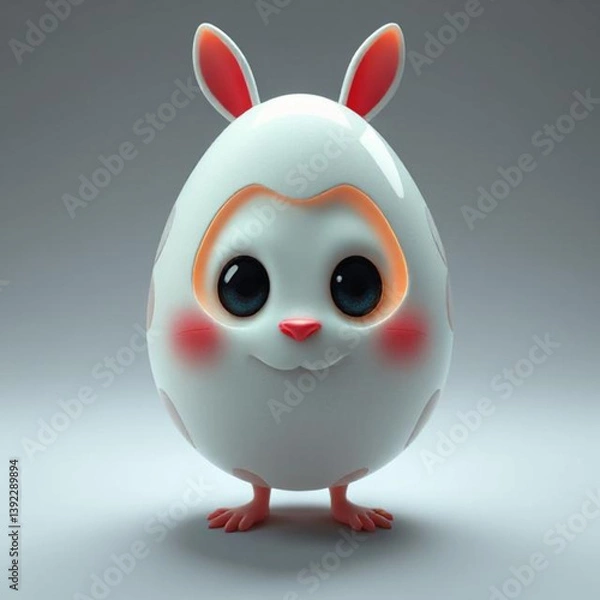 Obraz easter bunny with egg