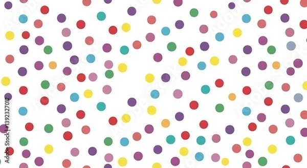 Obraz Rainbow Dot Delight: A Joyful Pattern AI Generated