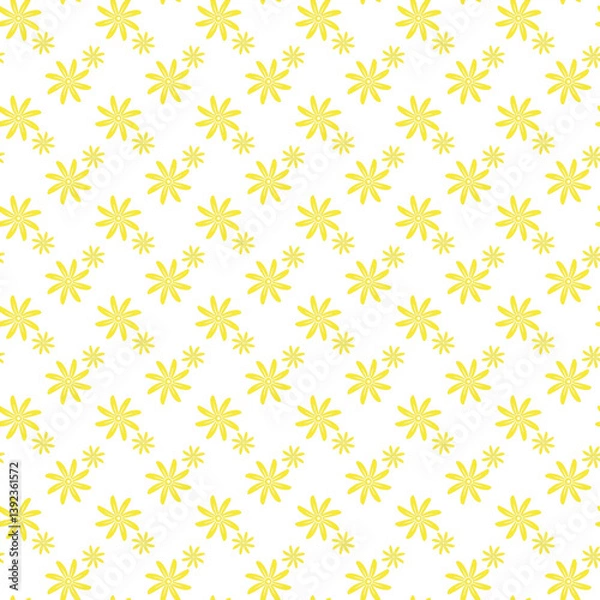 Fototapeta Magical Spring Garden Seamless Vector Pattern Design