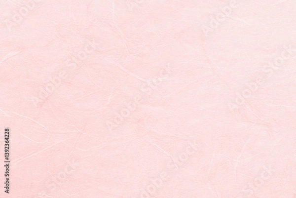 Fototapeta 模様が入った和紙　明るいピンク色